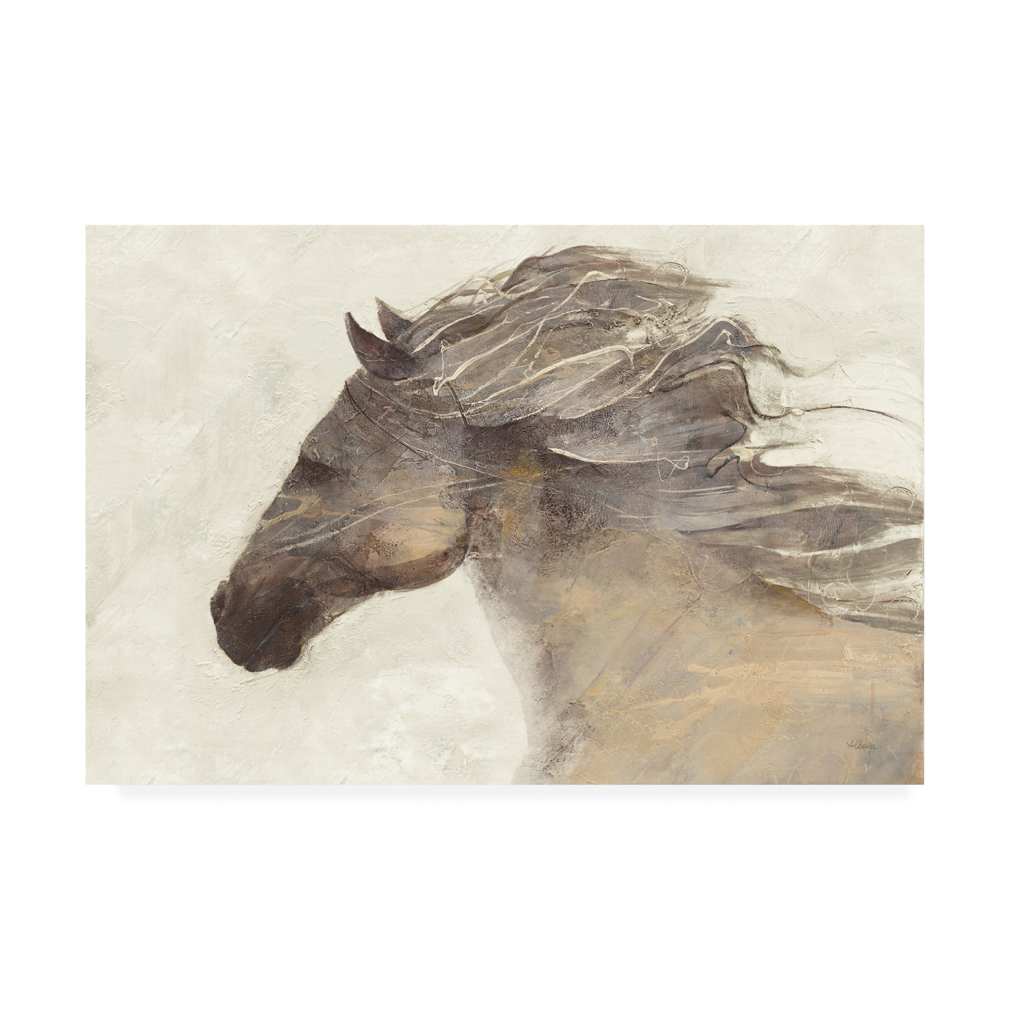 Trademark Fine Art 'Into The Wind Ivory Crop' Canvas Art by Albena Hristova