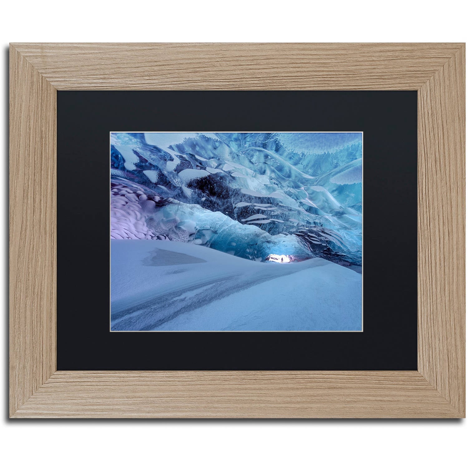 Trademark Fine Art "Into the Light" Canvas Art by Michael Blanchette Photography Black Matte, Birch Frame