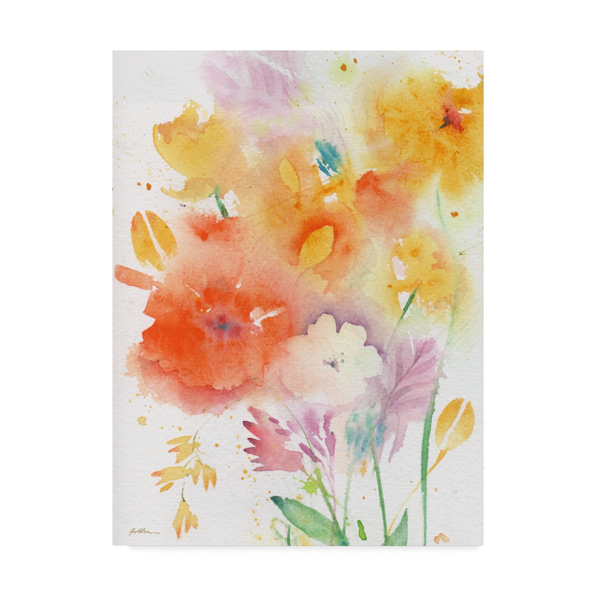 Trademark Fine Art 'Invitation in Yellow' Canvas Art by Sheila Golden