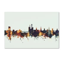 Trademark Fine Art 'Iowa City Iowa Skyline V' Canvas Art by Michael Tompsett