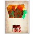 thumbnail image 1 of Trademark Fine Art "Iowa Watercolor Map" Canvas Art by Naxart, 1 of 3