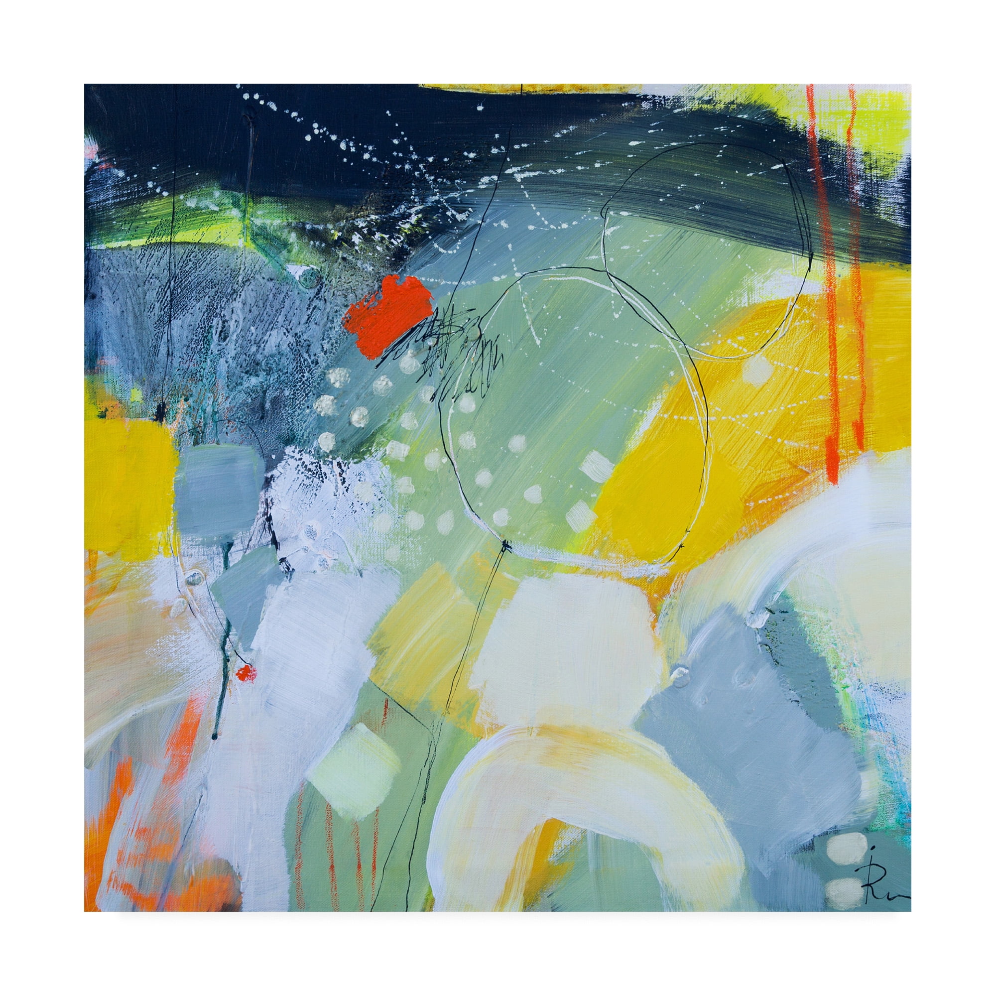 Trademark Fine Art 'Ira Ivanov Paint Expression Study 12' Canvas Art by Ira Ivanov