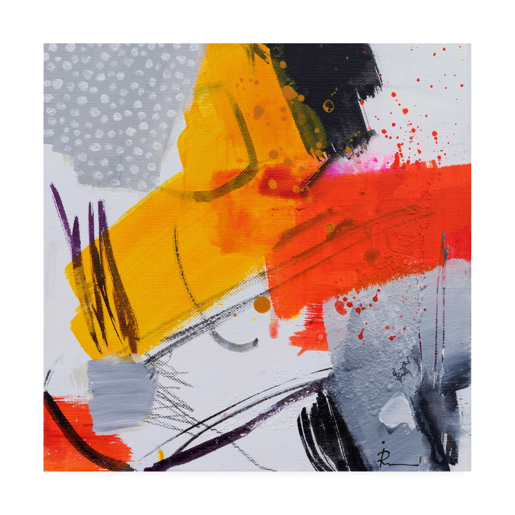 Trademark Fine Art 'Ira Ivanov Paint Expression Study 16' Canvas Art by Ira Ivanov
