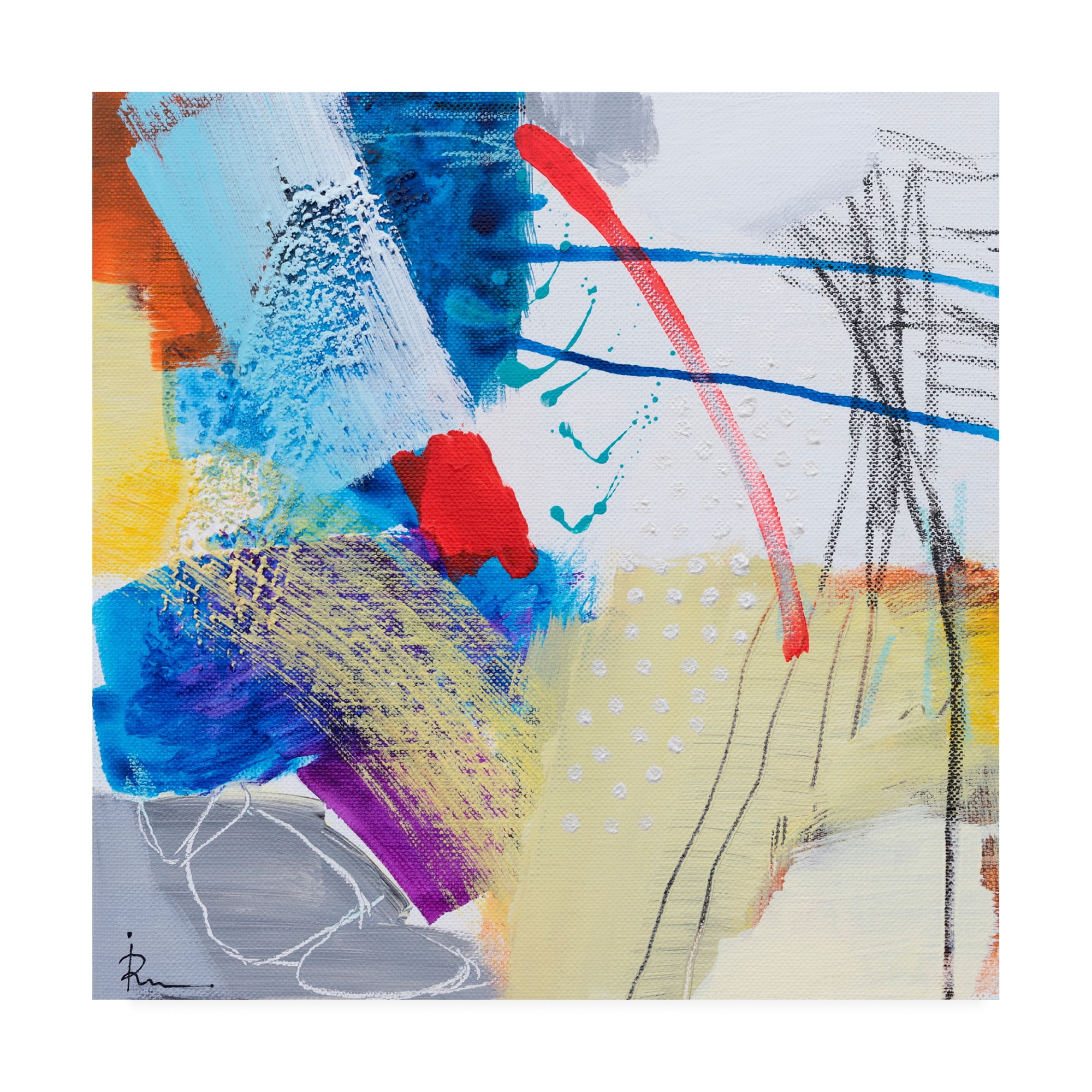 Trademark Fine Art 'Ira Ivanov Paint Expression Study 21' Canvas Art by Ira Ivanov