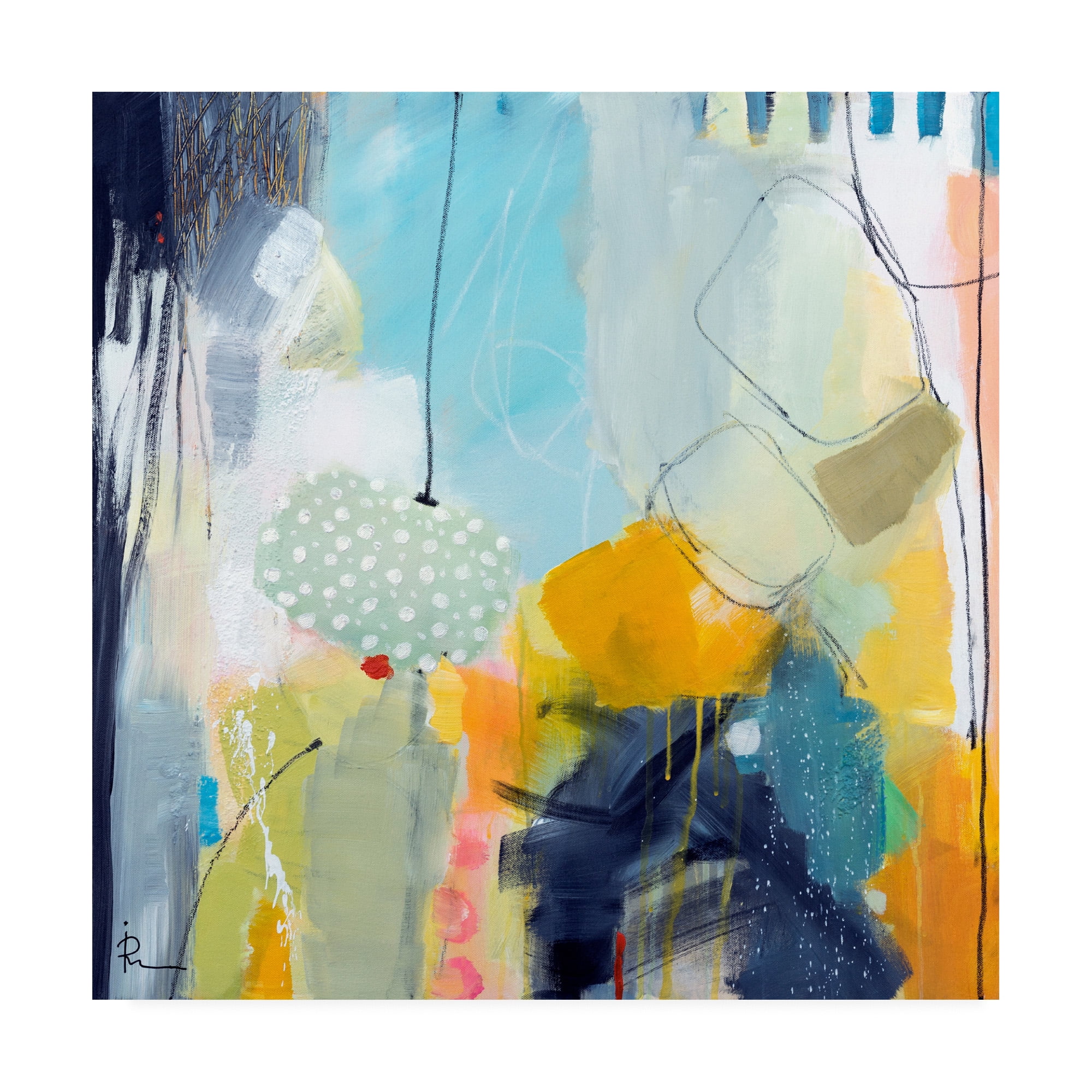Trademark Fine Art 'Ira Ivanov Paint Expression Study 23' Canvas Art by Ira Ivanov
