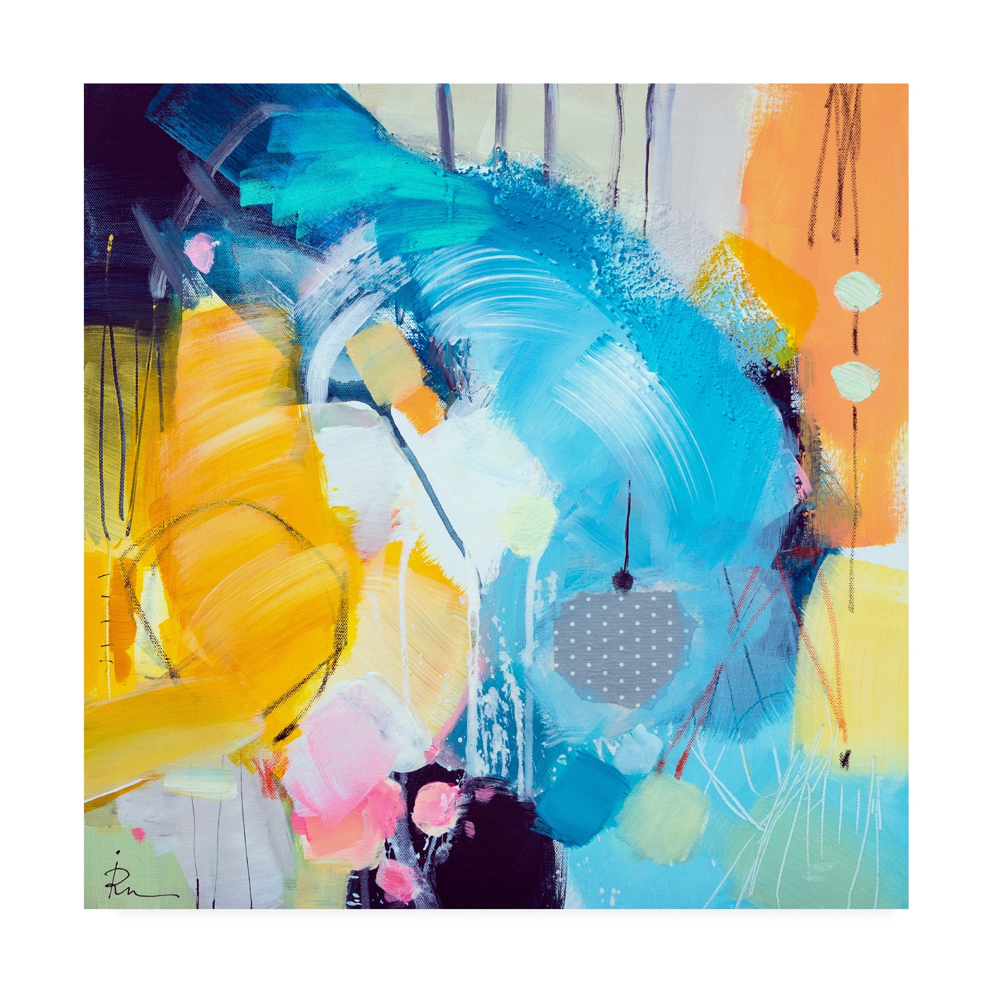 Trademark Fine Art 'Ira Ivanov Paint Expression Study 8' Canvas Art by Ira Ivanov