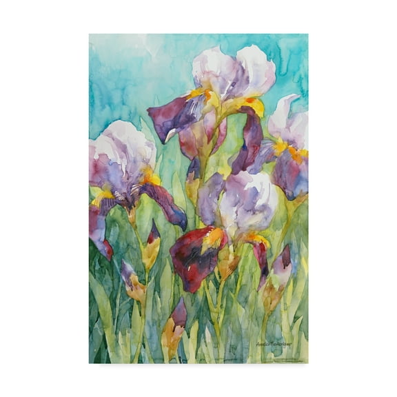 Trademark Fine Art 'Iris Blue Skies' Canvas Art by Annelein Beukenkamp