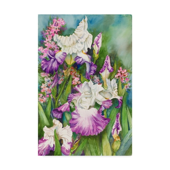 Trademark Fine Art 'Iris Garden' Canvas Art by Joanne Porter