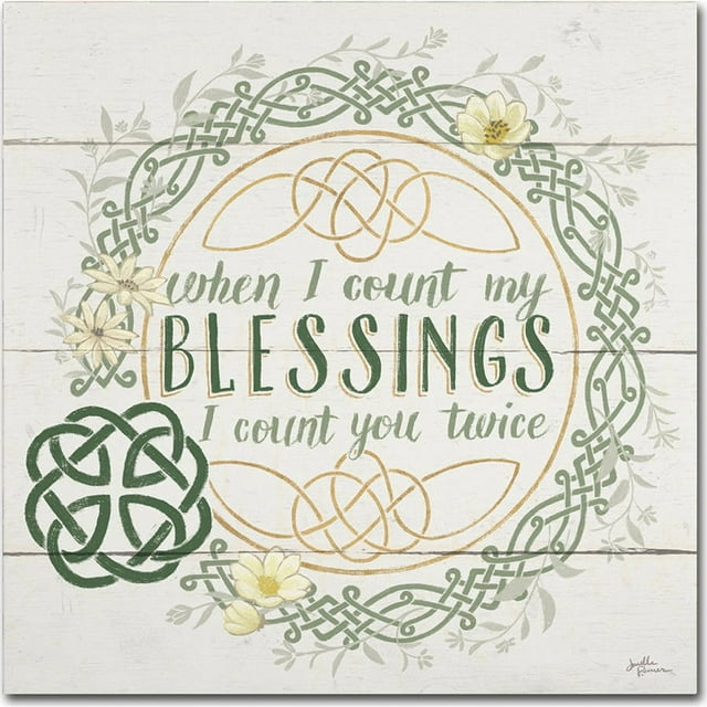Trademark Fine Art "Irish Blessing II" Canvas Art by Janelle Penner