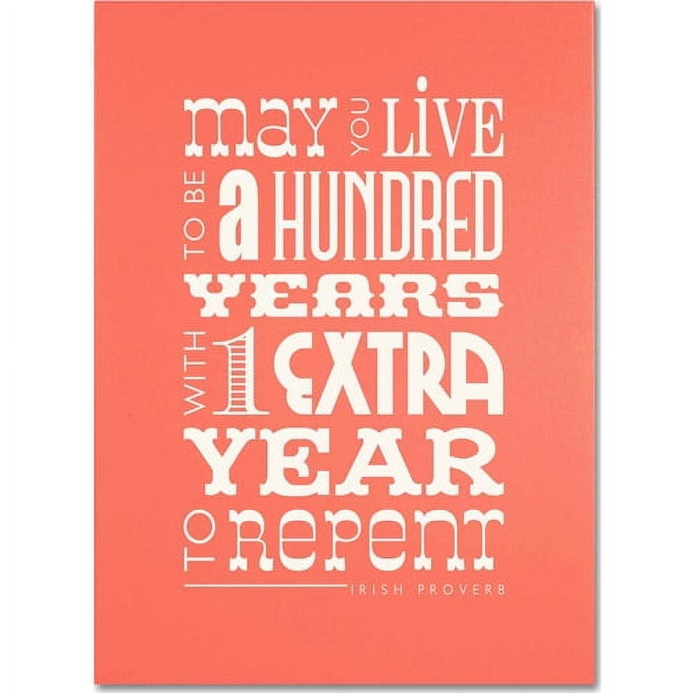 Trademark Fine Art "Irish Proverb II" Canvas Art by Megan Romo
