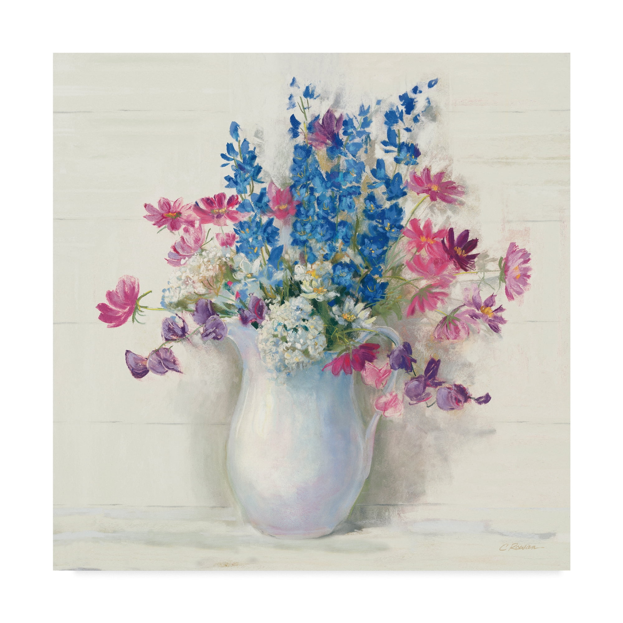 Trademark Fine Art 'Ironstone Bouquet II Bright' Canvas Art by Carol Rowan