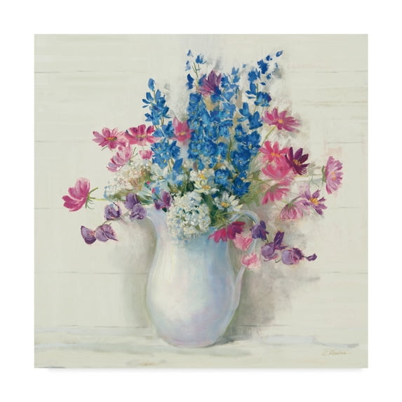 Trademark Fine Art 'Ironstone Bouquet II Bright' Canvas Art by Carol Rowan