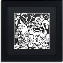 Trademark Fine Art "Island Fun" Canvas Art by Hello Angel, Black Matte, Black Frame