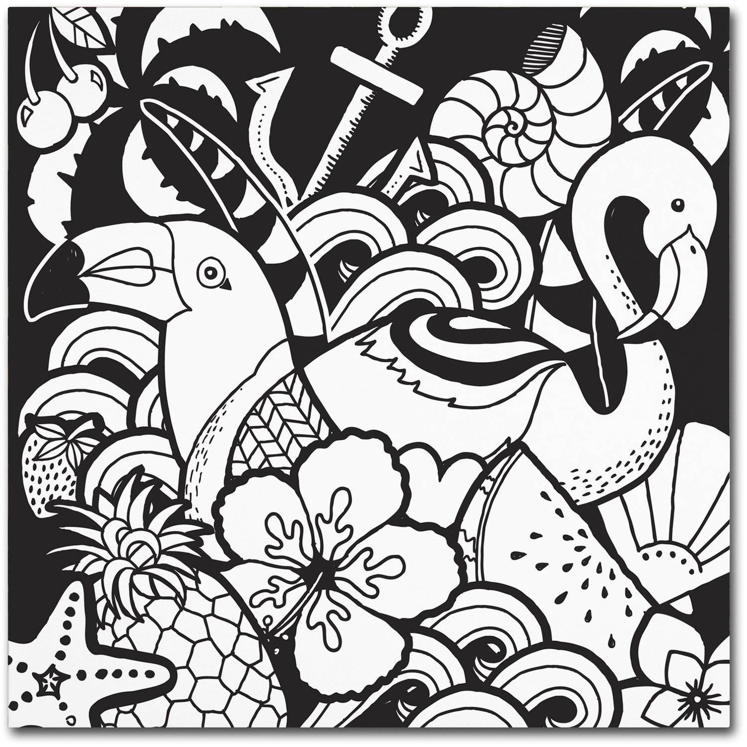 Trademark Fine Art "Island Fun" Canvas Art by Hello Angel