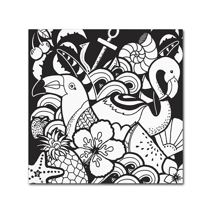 Trademark Fine Art "Island Fun" Canvas Art by Hello Angel