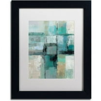 Trademark Fine Art "Island Hues Crop I" Canvas Art by Silvia Vassileva, White Matte, Black Frame