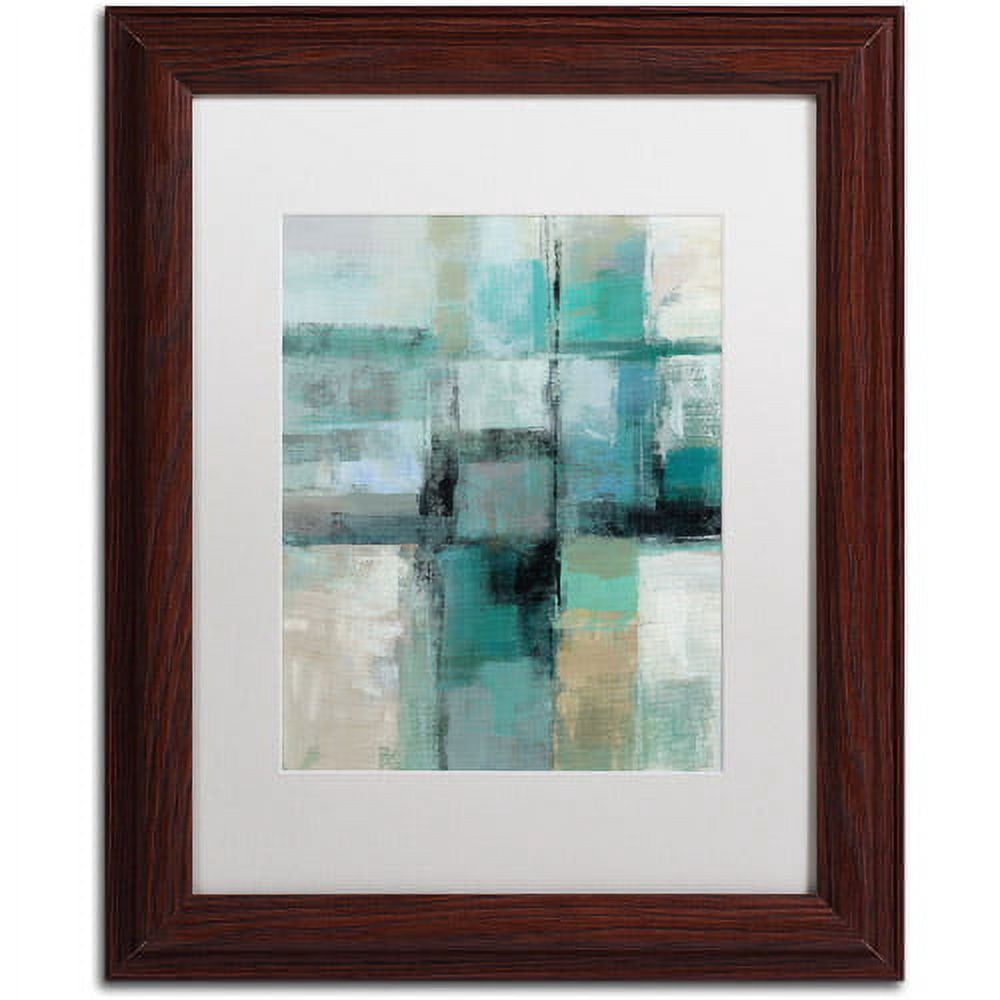 Trademark Fine Art "Island Hues Crop I" Canvas Art by Silvia Vassileva, White Matte, Wood Frame
