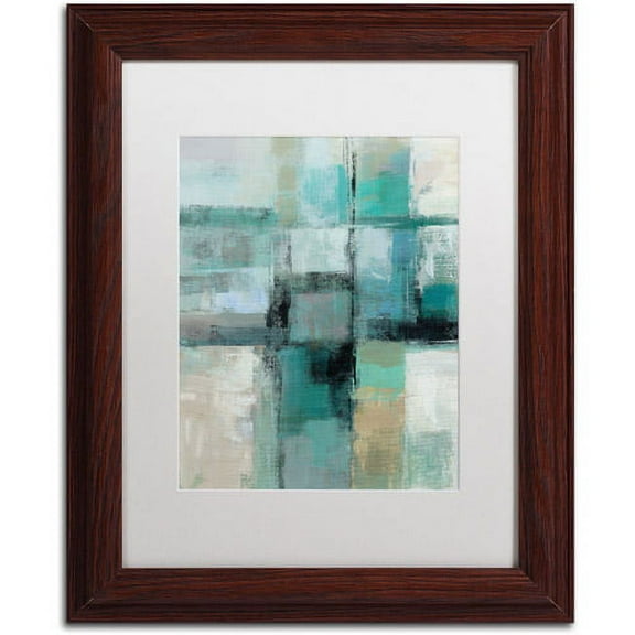 Trademark Fine Art "Island Hues Crop I" Canvas Art by Silvia Vassileva, White Matte, Wood Frame
