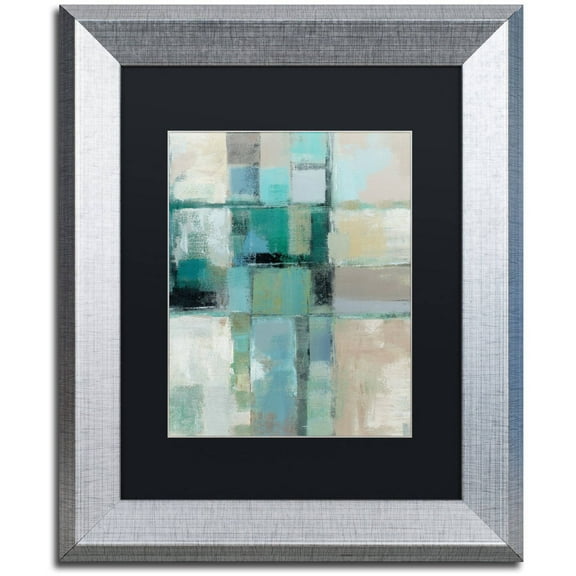 Trademark Fine Art "Island Hues Crop II" Canvas Art by Silvia Vassileva Black Matte, Silver Frame