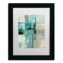 Trademark Fine Art "Island Hues Crop II" Canvas Art by Silvia Vassileva, White Matte, Black Frame