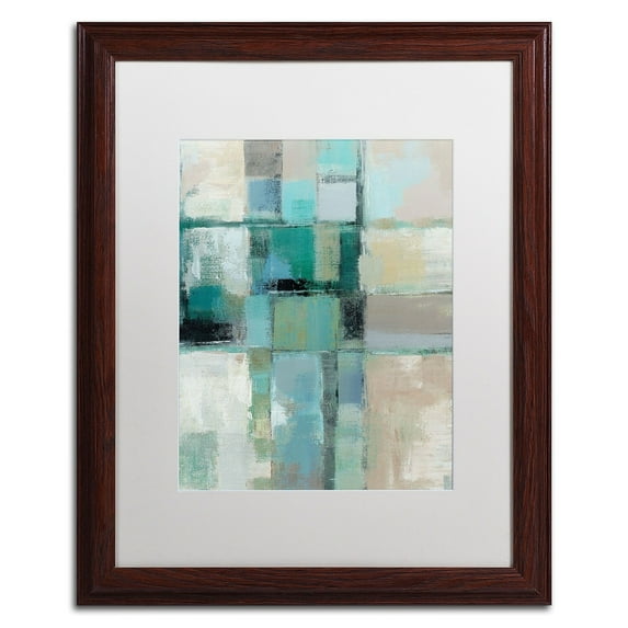 Trademark Fine Art "Island Hues Crop II" Canvas Art by Silvia Vassileva, White Matte, Wood Frame