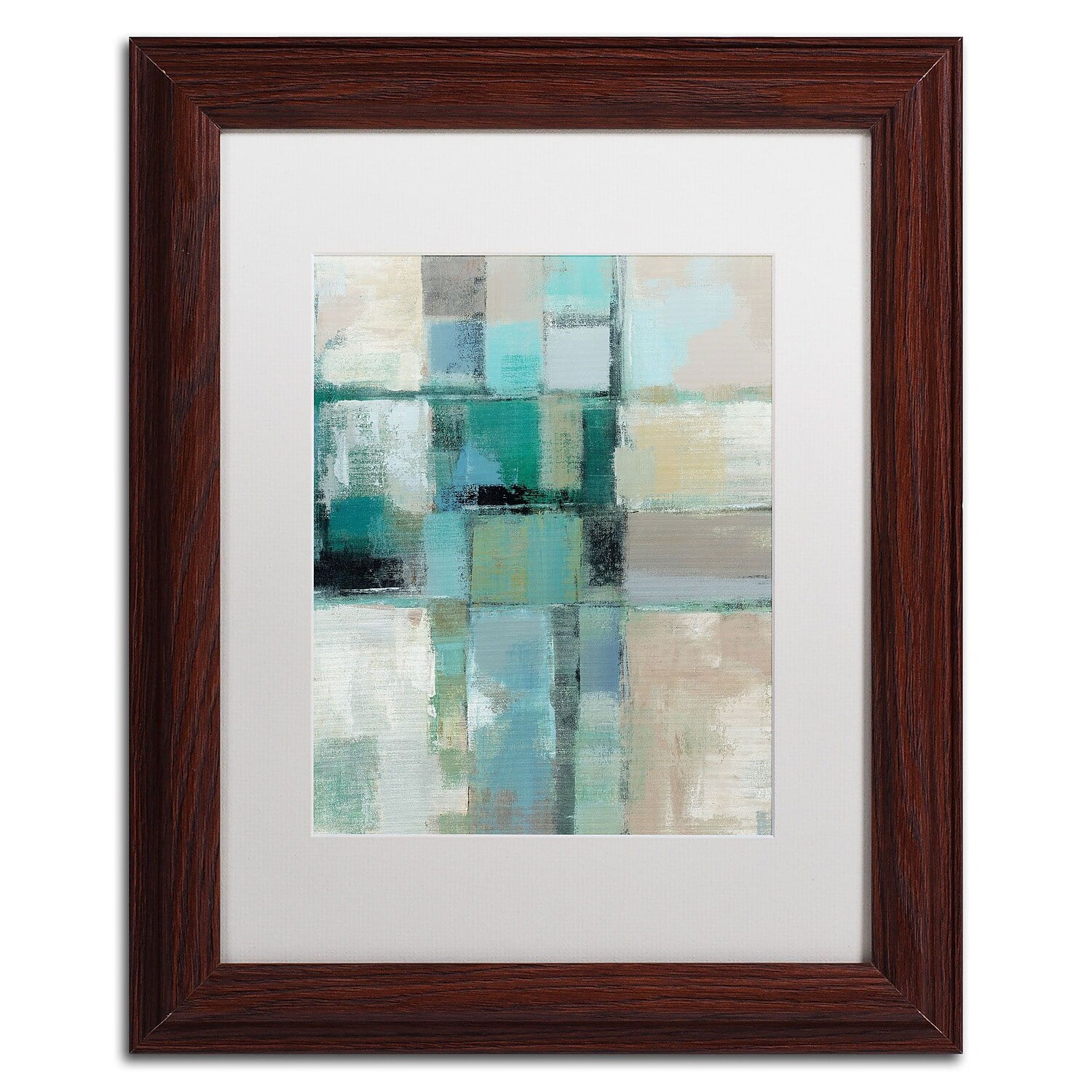Trademark Fine Art "Island Hues Crop II" Canvas Art by Silvia Vassileva, White Matte, Wood Frame