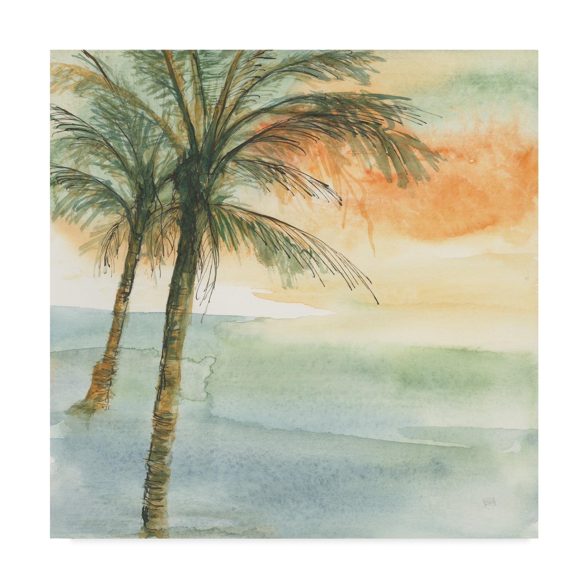 Trademark Fine Art 'Island Sunset I' Canvas Art by Chris Paschke