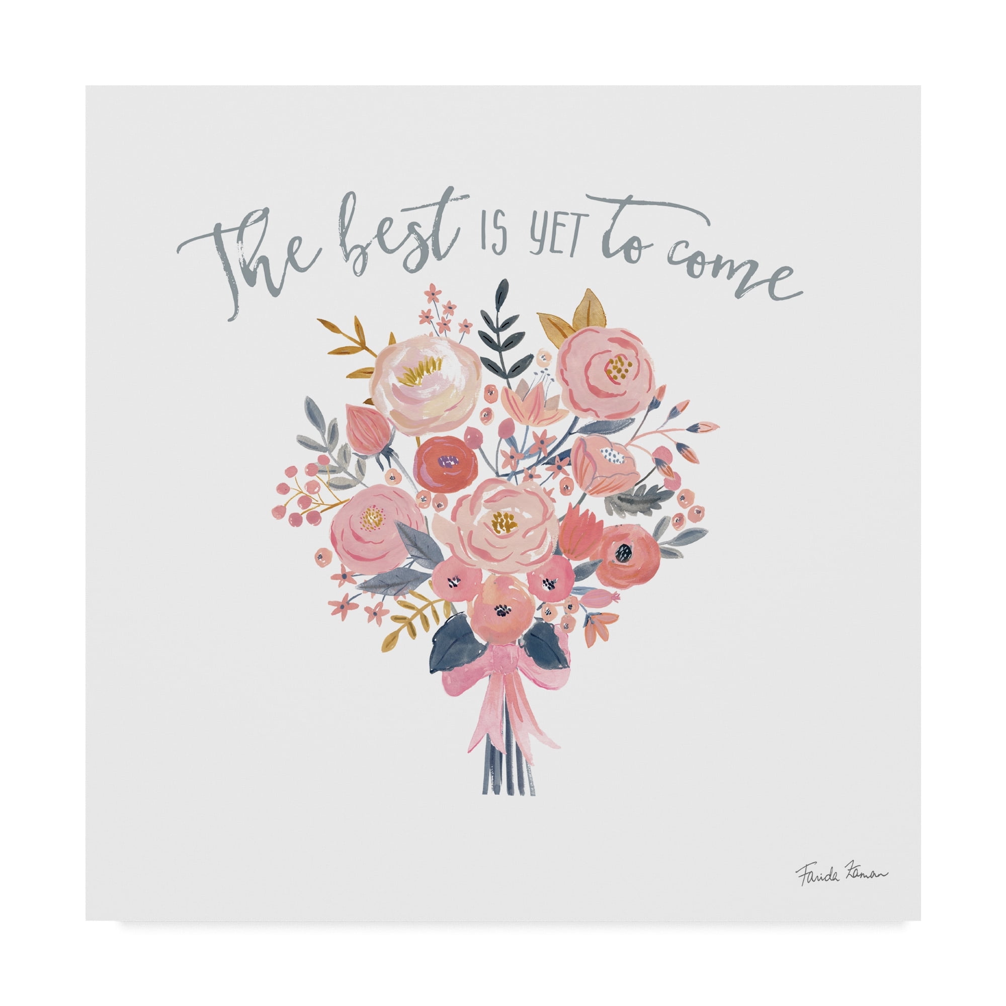 Trademark Fine Art 'It Takes Two V' Canvas Art by Farida Zaman