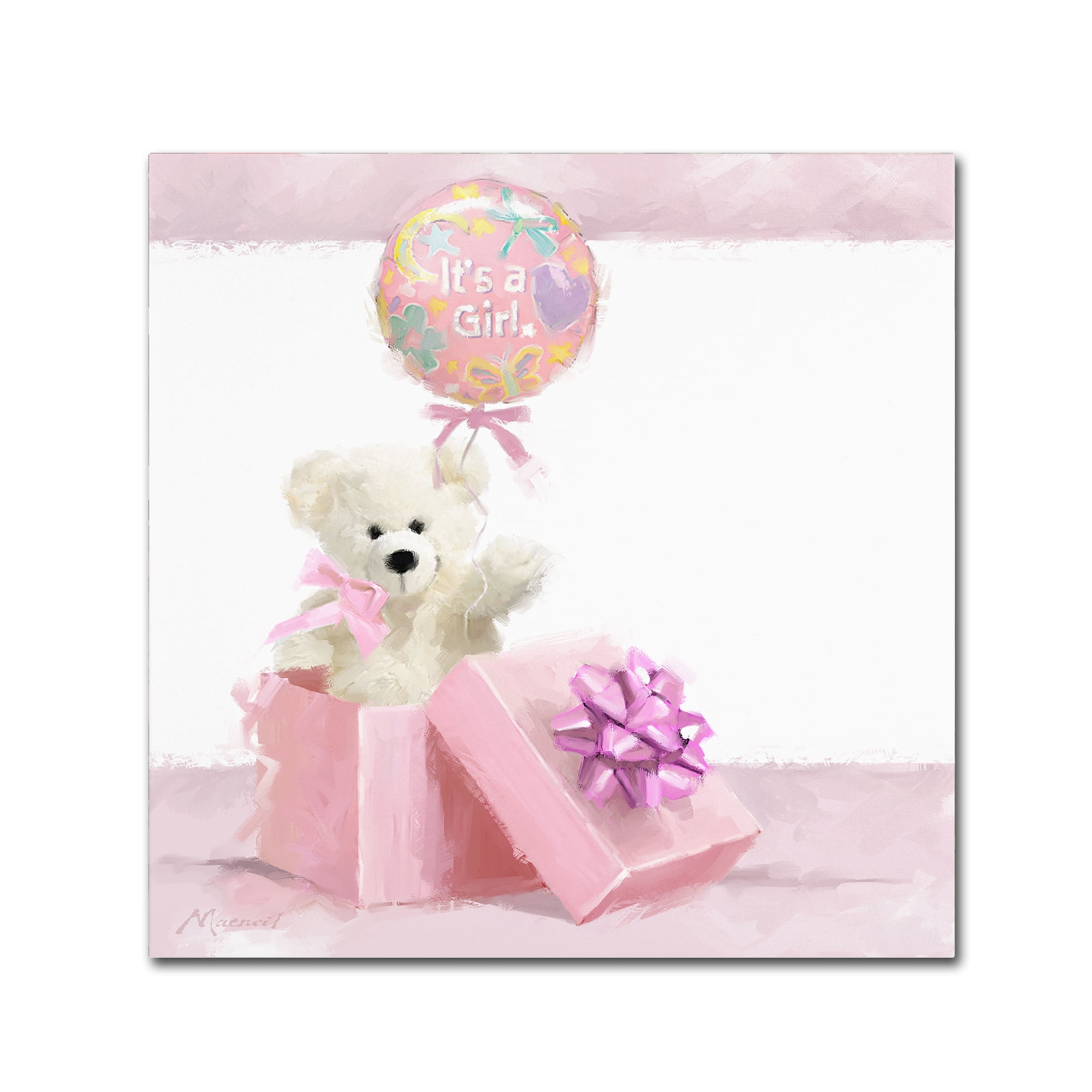 Trademark Fine Art 'It's A Girl' Canvas Art by The Macneil Studio