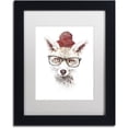 thumbnail image 1 of Trademark Fine Art 'It's Pretty Cold Outside' Canvas Art by Robert Farkas, White Matte, Black Frame, 1 of 4