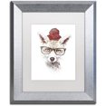 thumbnail image 1 of Trademark Fine Art 'It's Pretty Cold Outside' Canvas Art by Robert Farkas, White Matte, Silver Frame, 1 of 1