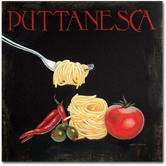 Trademark Fine Art "Italian Cuisine I" Canvas Art by Marco Fabiano
