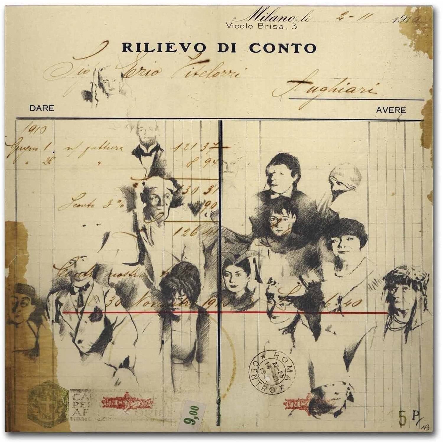 Trademark Fine Art 'Italian Invoice' Canvas Art by Nick Bantock