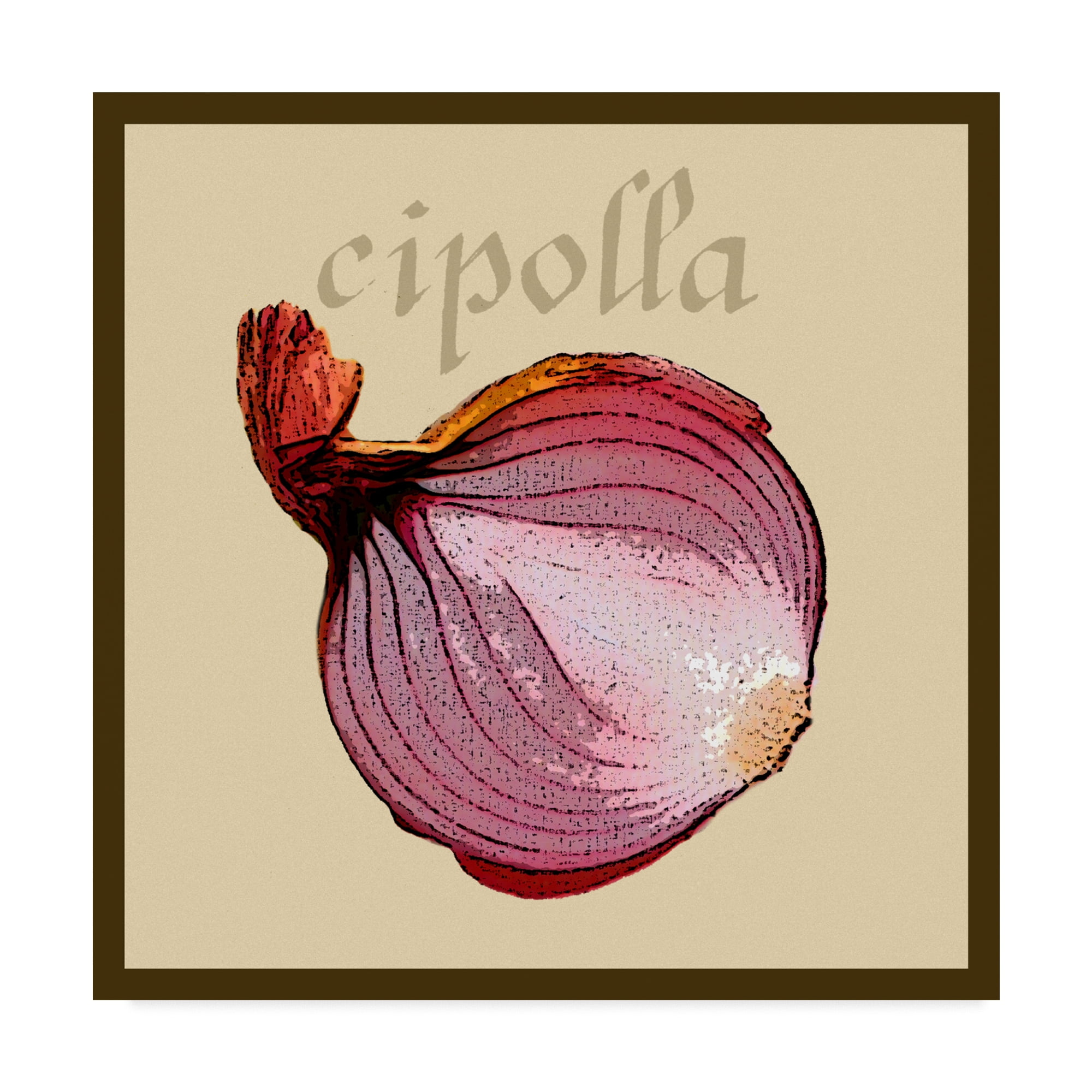 Trademark Fine Art 'Italian Vegetable VI' Canvas Art by Vision Studio