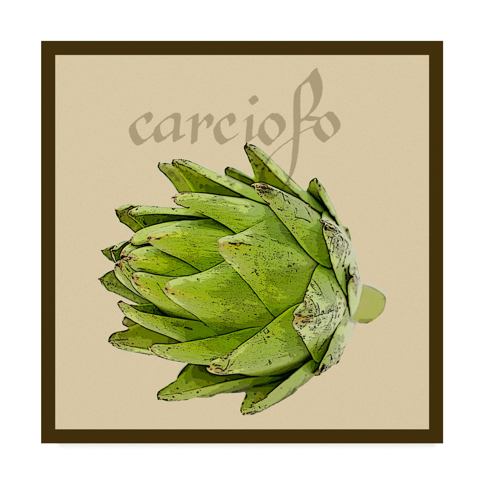Trademark Fine Art 'Italian Vegetable VIII' Canvas Art by Vision Studio