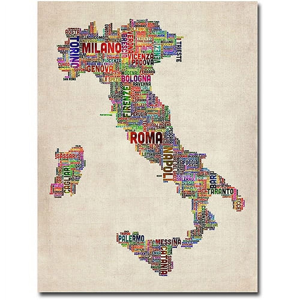 Italy II 35" x 47" Framed Canvas Art