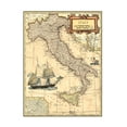 thumbnail image 1 of Trademark Fine Art Vision Studio Italy Map Canvas Wall Art - 18x24, 1 of 5