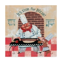 Trademark Fine Art 'Its Time For Pizza' Canvas Art by Gregg Degroat
