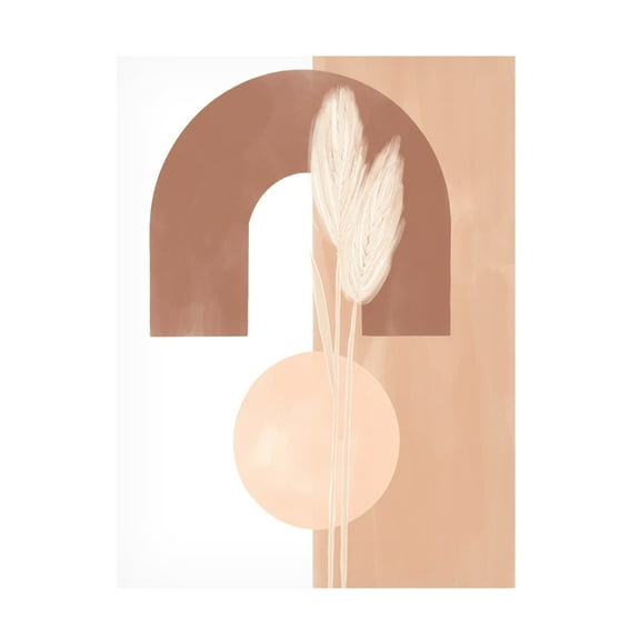 Trademark Fine Art Ivy Green Illustrations Abstract Arch Canvas Wall Art