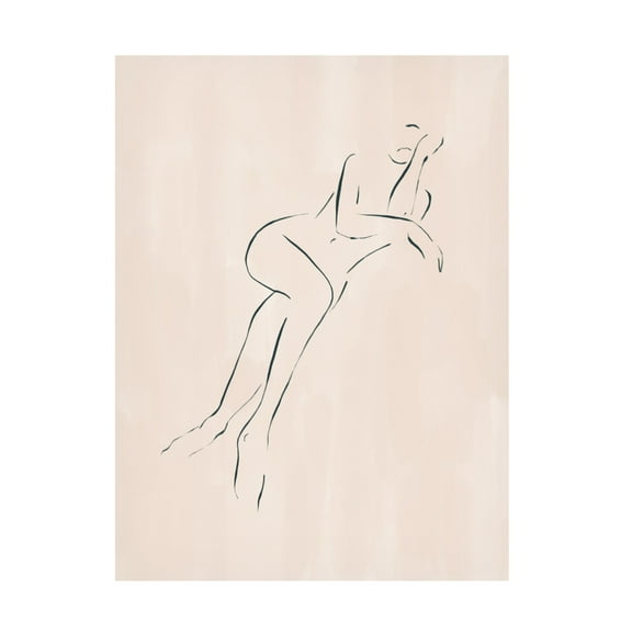 Trademark Fine Art Ivy Green Illustrations Casual Pose Canvas Wall Art