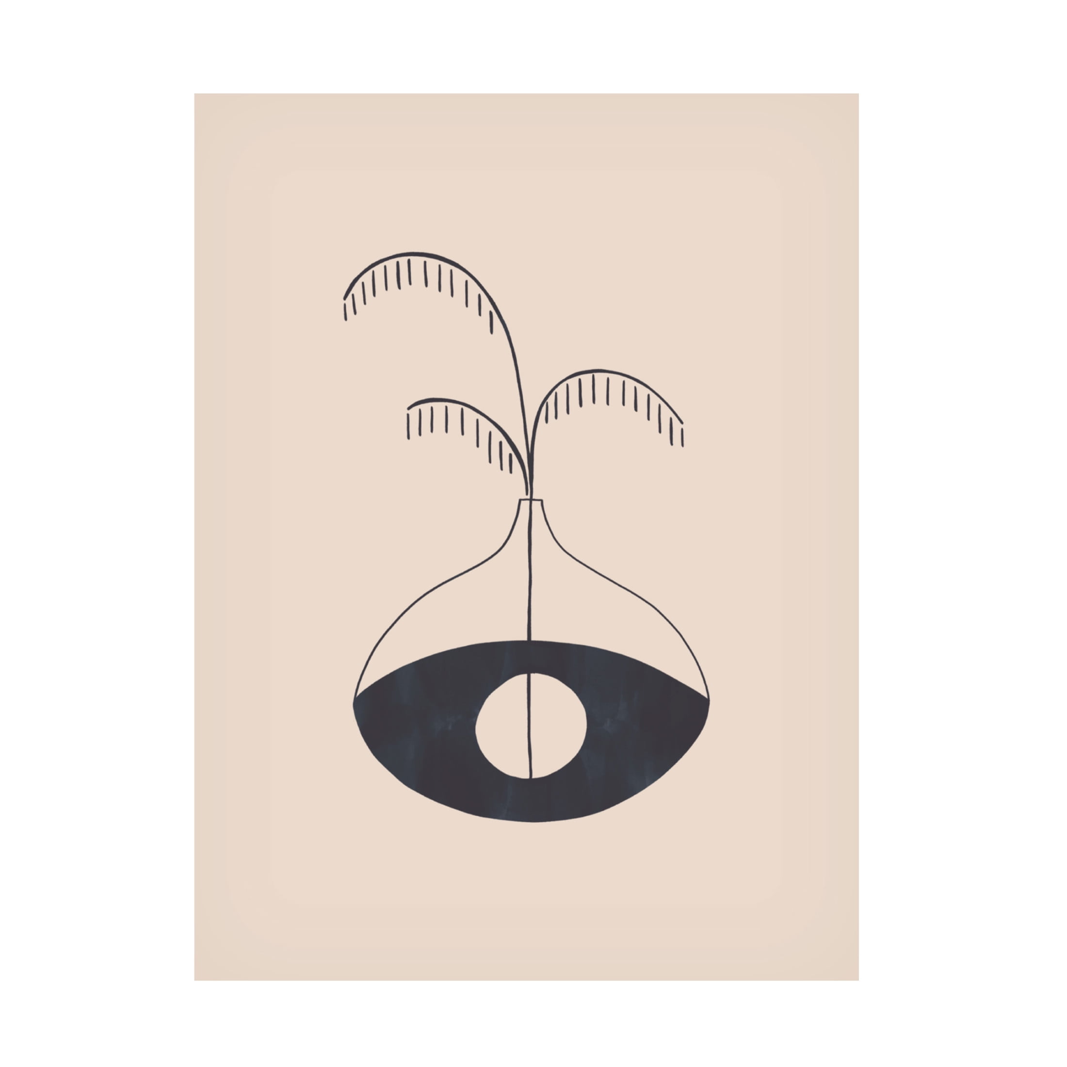 Trademark Fine Art Ivy Green Illustrations Evil Eye Vase Canvas Wall Art