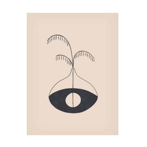 Trademark Fine Art Ivy Green Illustrations Evil Eye Vase Canvas Wall Art