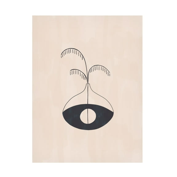 Trademark Fine Art Ivy Green Illustrations Evil Eye Vase Canvas Wall Art