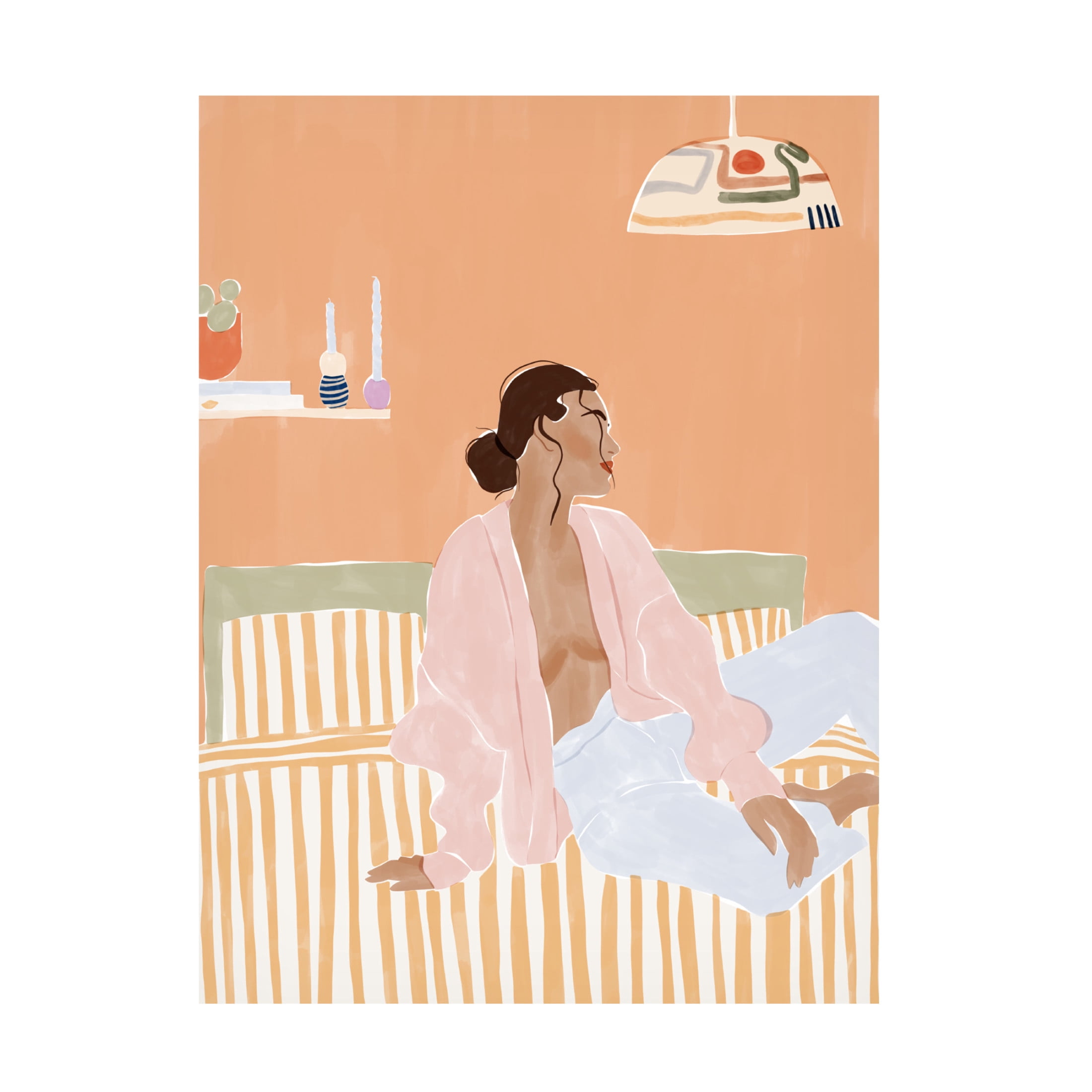 Trademark Fine Art Ivy Green Illustrations Just Let Me Chill Canvas Wall Art