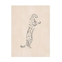 Trademark Fine Art Ivy Green Illustrations Leopard Canvas Wall Art