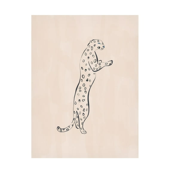 Trademark Fine Art Ivy Green Illustrations Leopard Canvas Wall Art