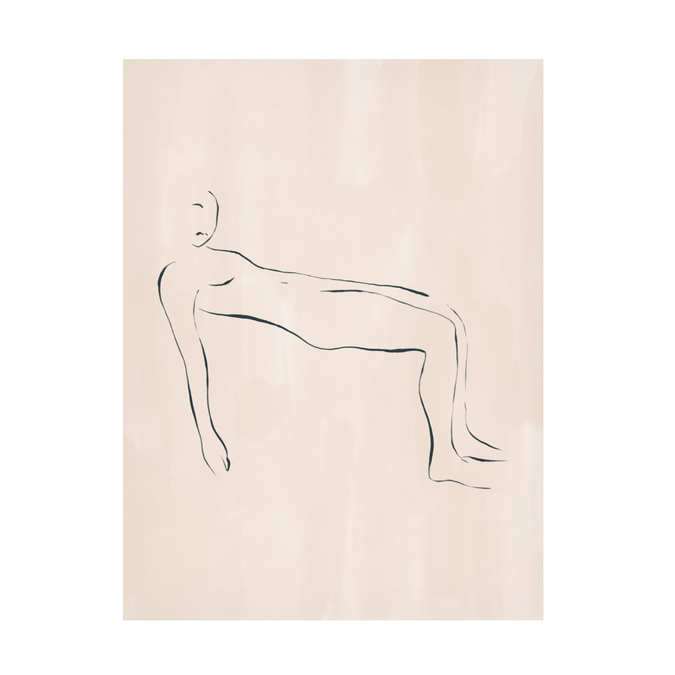 Trademark Fine Art Ivy Green Illustrations Lying Down Canvas Wall Art