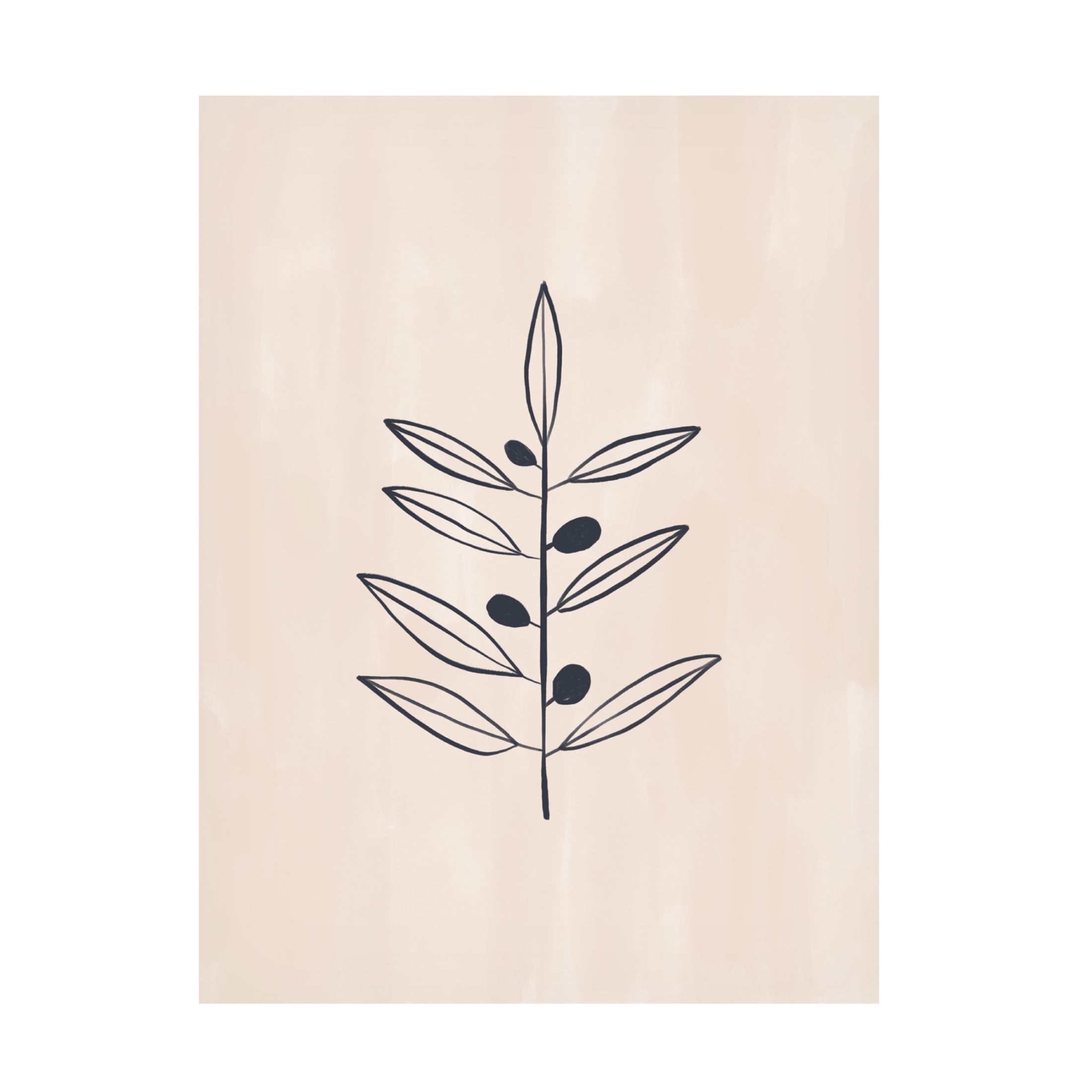 Trademark Fine Art Ivy Green Illustrations Olive Branche Canvas Wall Art