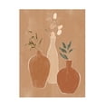 thumbnail image 1 of Trademark Fine Art Ivy Green Illustrations Set of Flower Vases Canvas Wall Art, 1 of 4