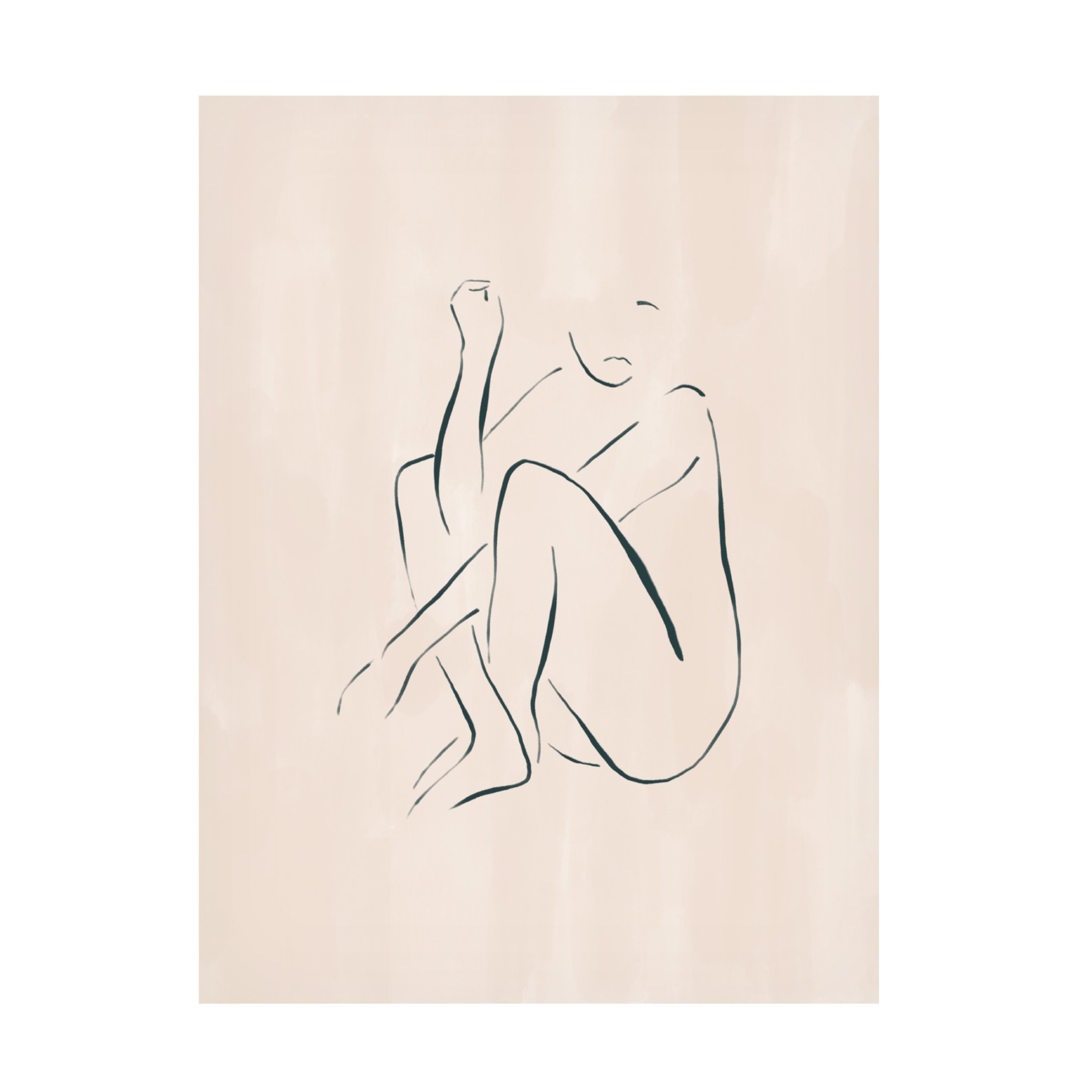 Trademark Fine Art Ivy Green Illustrations Sitting and Thinking Canvas Wall Art